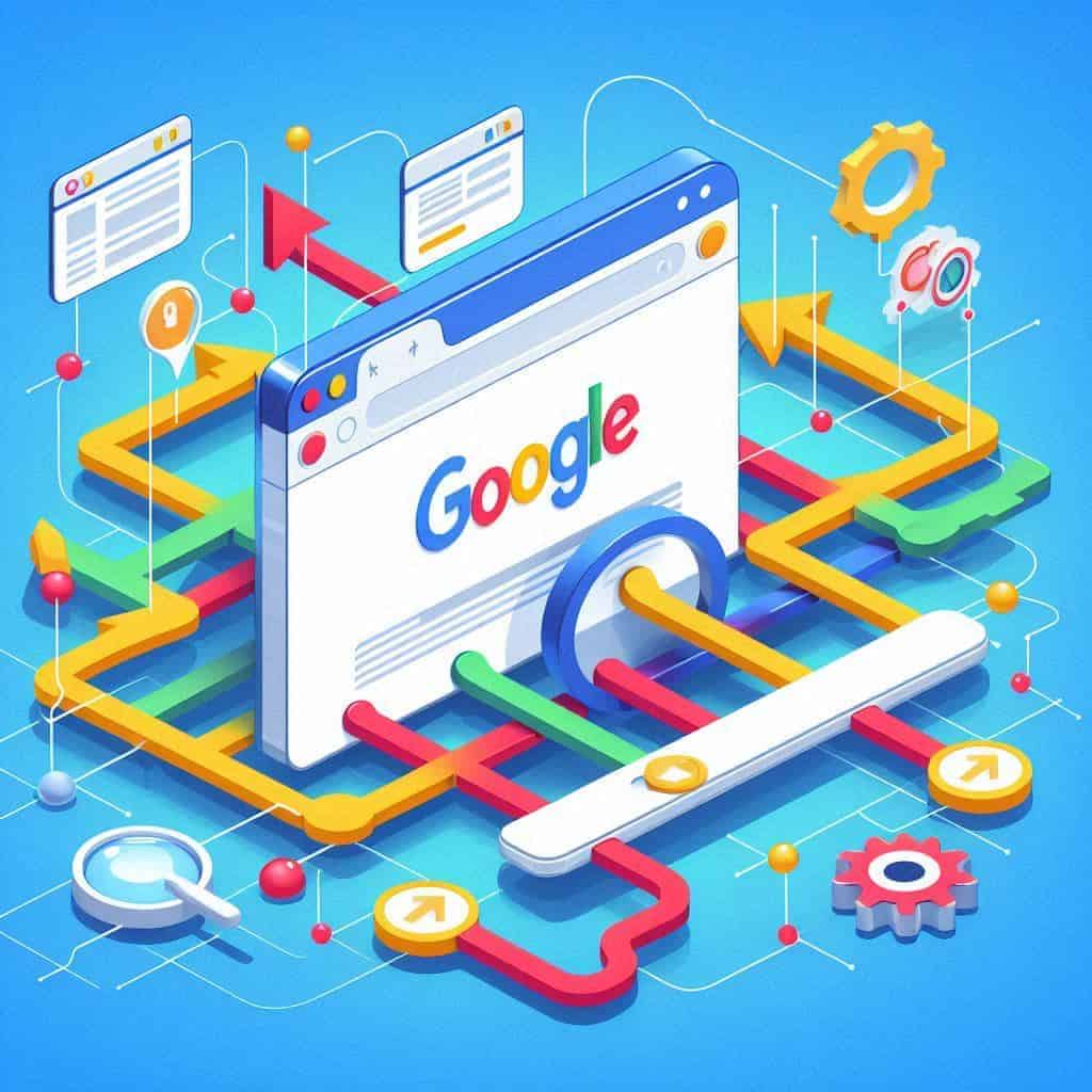 Cómo saber si tu web está optimizada para SEO Representación visual del proceso de indexación web,respondiendo a la pregunta Cómo saber si tu web está optimizada para SEO