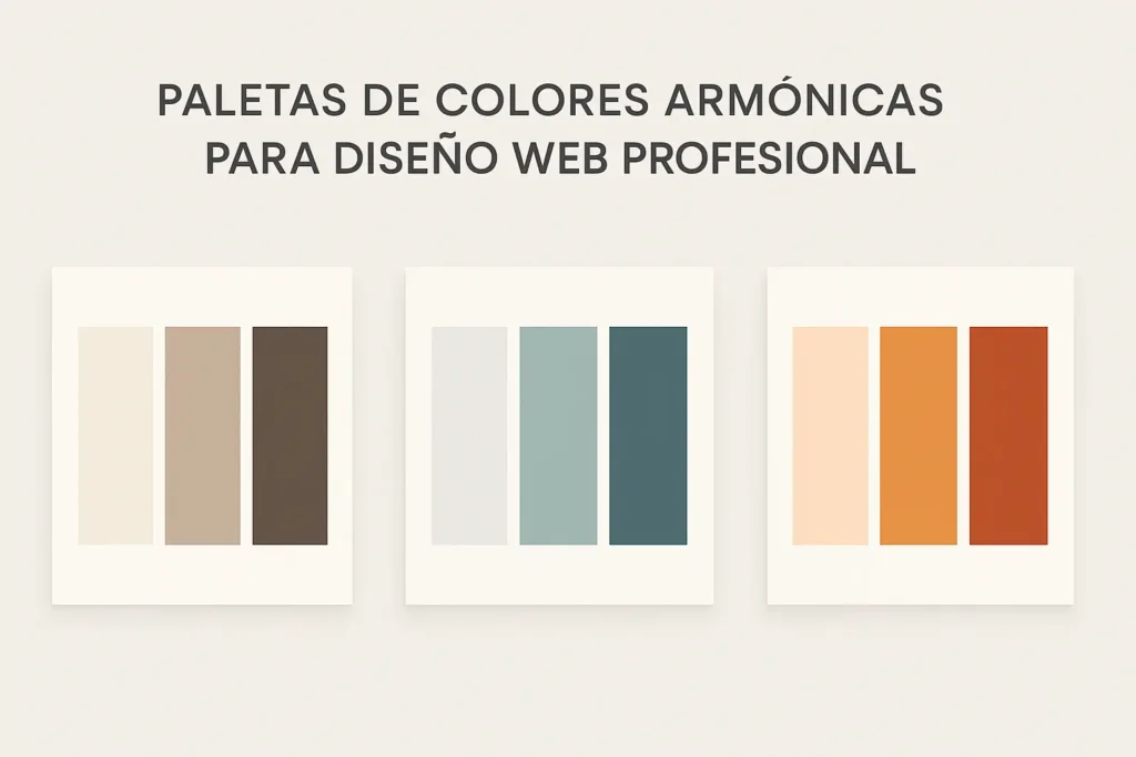 Colores y tipografías web: 7 secretos para una página visualmente irresistible Paletas de colores armónicas para diseño web profesional