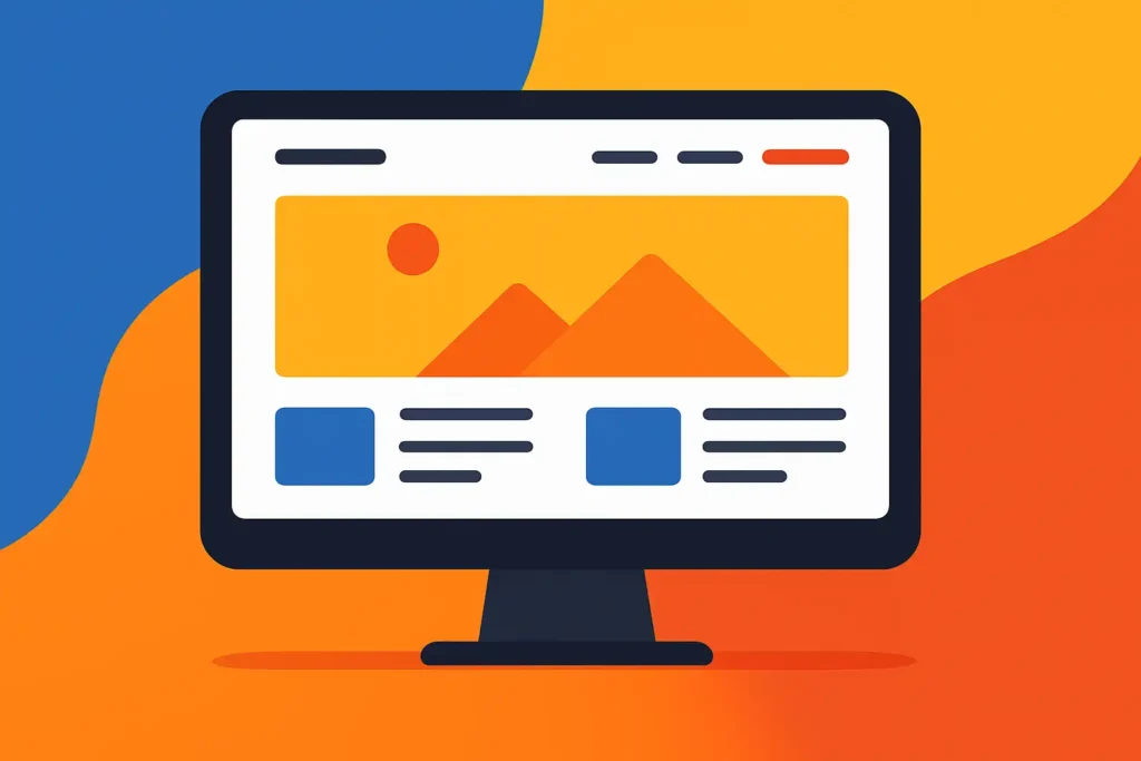 Tendencias de Diseño Web 2025: Lo que Necesitas para una Web Moderna y Atractiva Diseño web minimalista con colores llamativos es de las tendencias de diseño web 2025