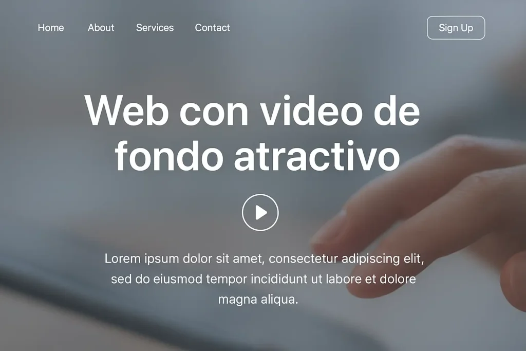 Tendencias de Diseño Web 2025: Lo que Necesitas para una Web Moderna y Atractiva Video de fondo para web moderna, según tendencias de diseño web 2025
