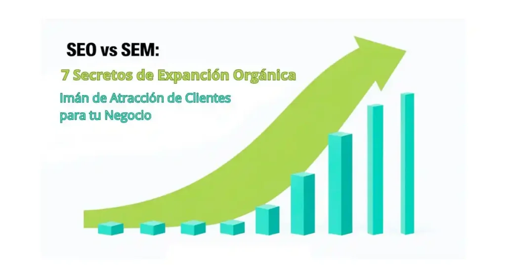 SEO vs SEM para Negocios. Gráfico mostrando el aumento de tráfico orgánico mediante SEO en negocios