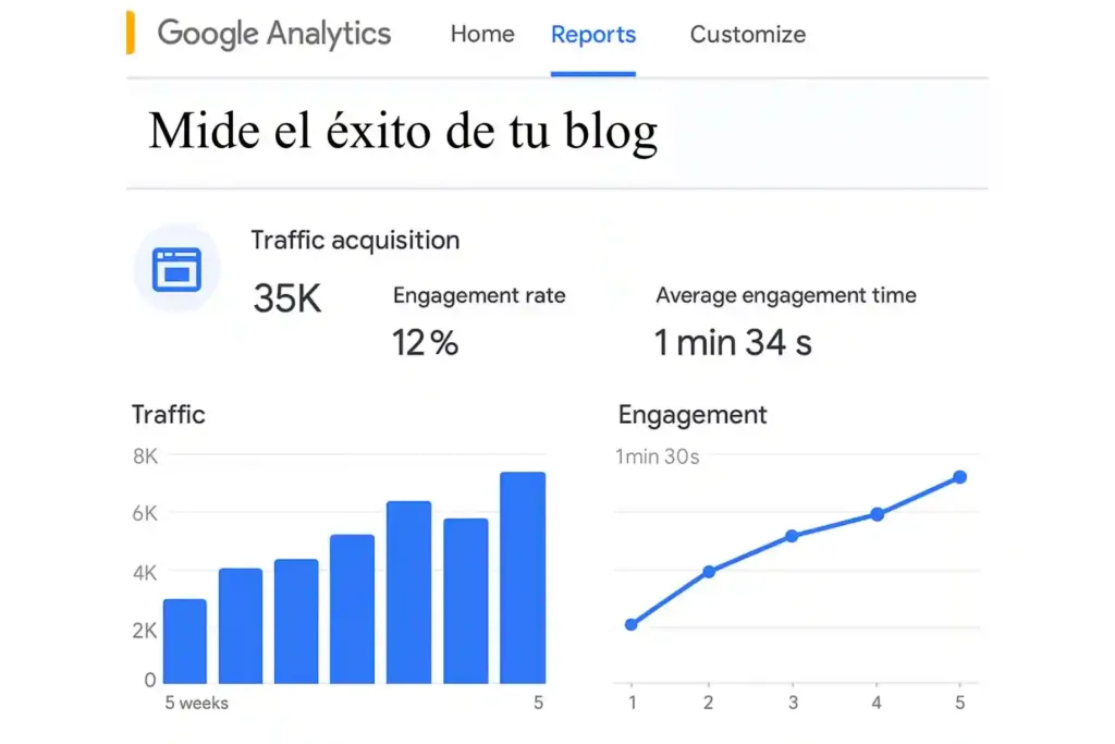 Cómo Crear un Blog en tu Página Web y Atraer Clientes con Contenido: Análisis de métricas de blog en Google Analytics