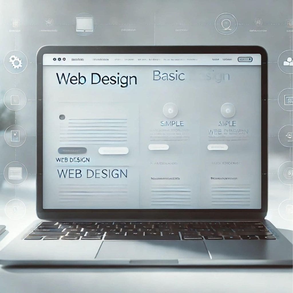 Plan básico de diseño web con funcionalidades esenciales